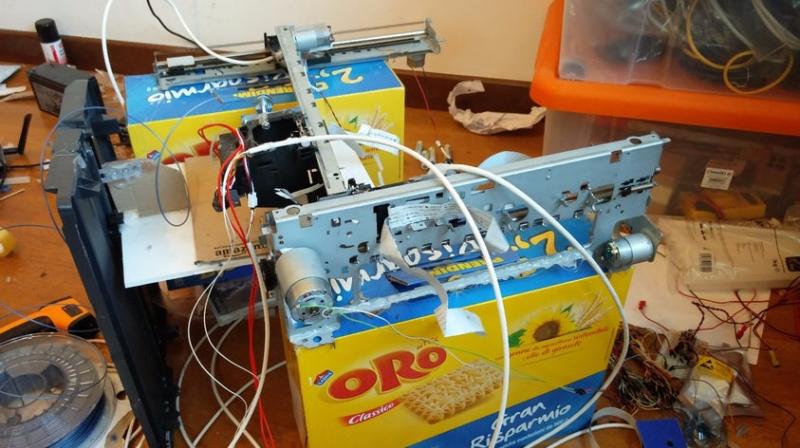 Lizzit’s printer was able to achieve a print resolution of 33 microns on both axes, which is impressive for a home-made printer built from scrap. Lizzit’s printer was able to achieve a print resolution of 33 microns on both axes, which is impressive for a home-made printer built from scrap.