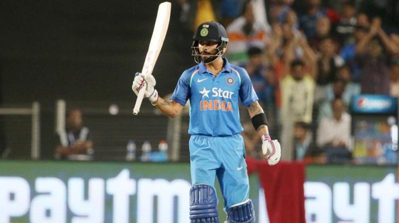 Virat Kohli became the first batsman to hit 15 centuries in successful chases in 60 innings, surpassing the 14 in 124 innings by Sachin Tendulkar. (Photo: BCCI) Virat Kohli became the first batsman to hit 15 centuries in successful chases in 60 innings, surpassing the 14 in 124 innings by Sachin Tendulkar. (Photo: BCCI)