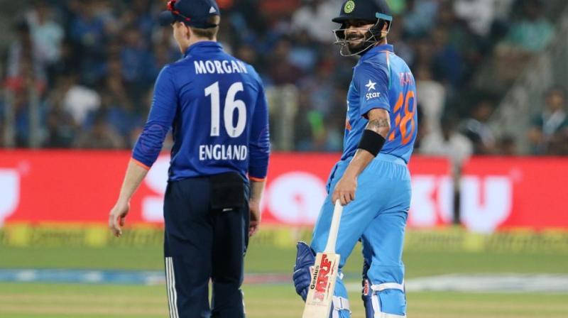 Eoin Morgan praised Virat Kohli saying, “”He is fantastic player and proved that over a long period of time.” (Photo: BCCI) Eoin Morgan praised Virat Kohli saying, “”He is fantastic player and proved that over a long period of time.” (Photo: BCCI)