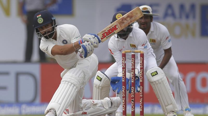 Kohli expressed pleasure that his team had become adept at the art of winning Test matches on flat tracks. (Photo: AP) Kohli expressed pleasure that his team had become adept at the art of winning Test matches on flat tracks. (Photo: AP)