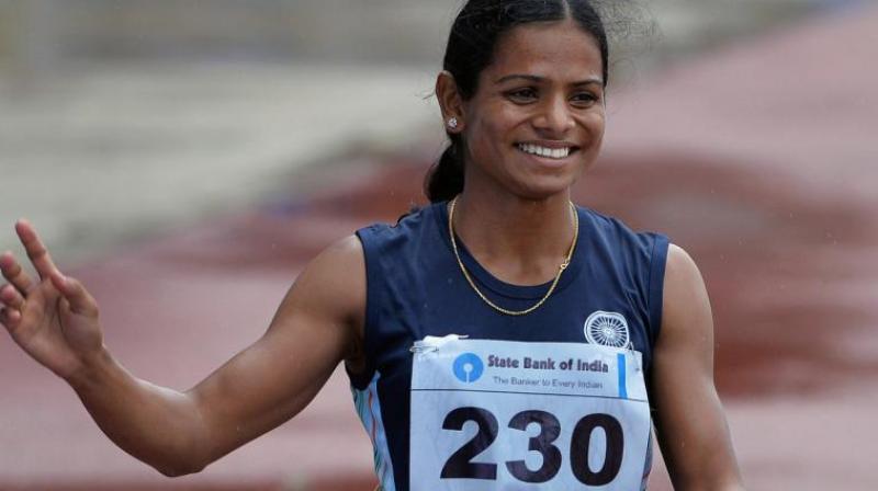 The 21-year-old Dutee, who missed the original entry standard of 11.26 seconds, got an invite from the International Association of Athletics Federations (IAAF) as the target number of 56 athletes for the women's 100m event was yet to be reached for the August 4-13 World Championships in London. (Photo: DC File) The 21-year-old Dutee, who missed the original entry standard of 11.26 seconds, got an invite from the International Association of Athletics Federations (IAAF) as the target number of 56 athletes for the women's 100m event was yet to be reached for the August 4-13 World Championships in London. (Photo: DC File)
