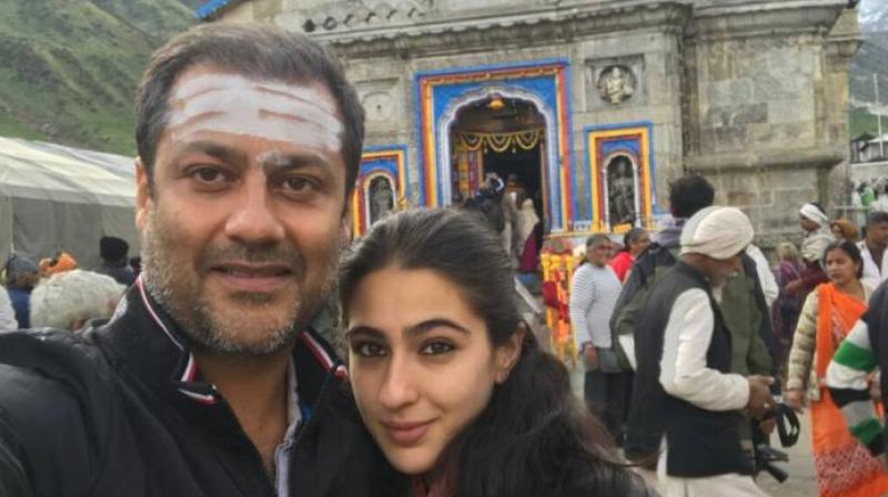 Filmmaker Abhishek Kapoor with Sara Ali Khan. Filmmaker Abhishek Kapoor with Sara Ali Khan.