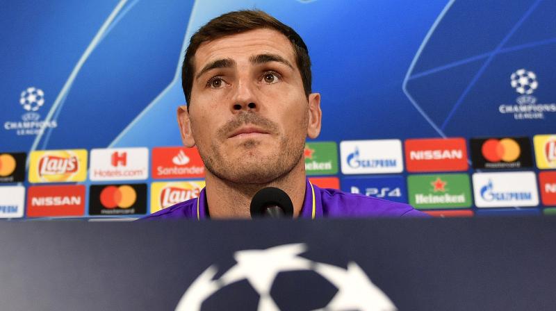 Casillas, a three-time Champions League winner with Madrid, is looking to lift the trophy for a fourth time as Porto face last year's runners-up Liverpool in the quarter-finals in April. (Photo: AFP) Casillas, a three-time Champions League winner with Madrid, is looking to lift the trophy for a fourth time as Porto face last year's runners-up Liverpool in the quarter-finals in April. (Photo: AFP)