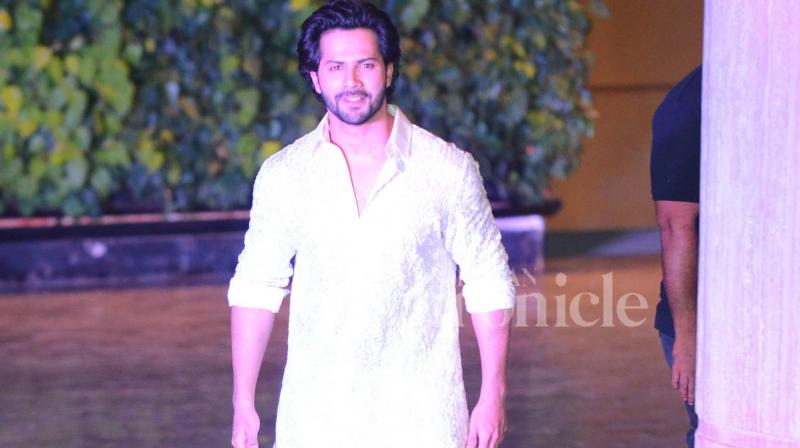 Varun Dhawan at Sonam Kapoor's Sangeet ceremony. Varun Dhawan at Sonam Kapoor's Sangeet ceremony.