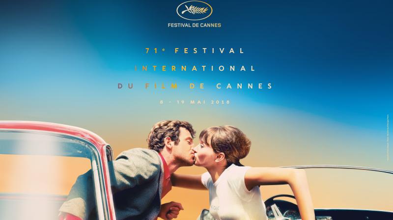 A poster of Palme d’Or. A poster of Palme d’Or.