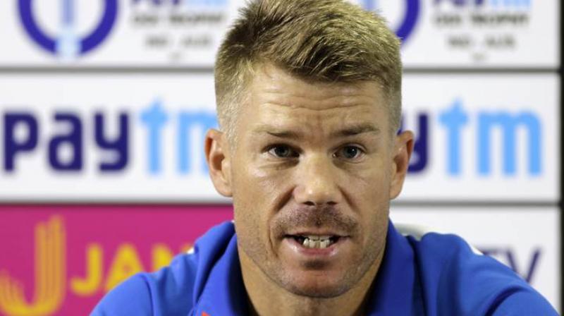 Warner was handed a one-year ban from international and state cricket by Cricket Australia for his role in helping to devise a plan to rub sandpaper on the ball during a Test match against South Africa in March.. (Photo: AP) Warner was handed a one-year ban from international and state cricket by Cricket Australia for his role in helping to devise a plan to rub sandpaper on the ball during a Test match against South Africa in March.. (Photo: AP)