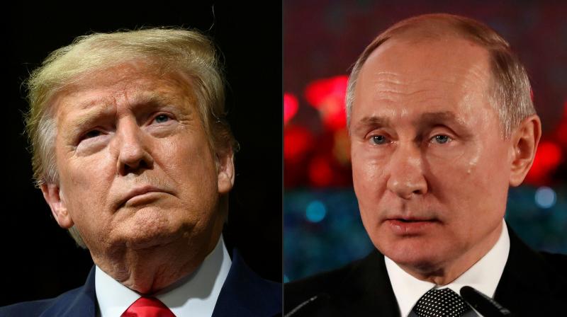 US President Donald Trump (left) and Russian President Vladimir Putin. (Photos by AFP)