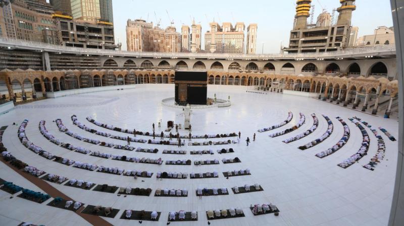 Worshippers gathering before the Kaaba at the Grand Mosque in Saudi Arabia's holy city of Mecca to attend prayers. (AFP) Worshippers gathering before the Kaaba at the Grand Mosque in Saudi Arabia's holy city of Mecca to attend prayers. (AFP)
