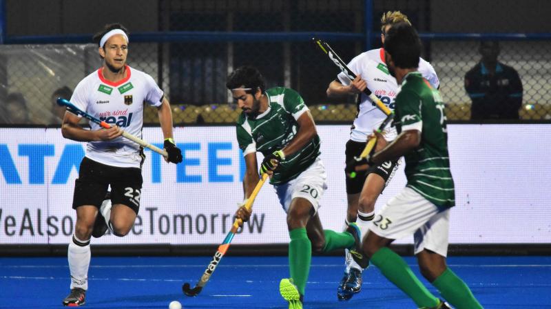 Four-time champions Pakistan are currently placed third in Pool D behind Netherlands and table-toppers Germany and they need at least a draw against the Dutch to avoid early ouster from the tournament. (Photo: AFP) Four-time champions Pakistan are currently placed third in Pool D behind Netherlands and table-toppers Germany and they need at least a draw against the Dutch to avoid early ouster from the tournament. (Photo: AFP)
