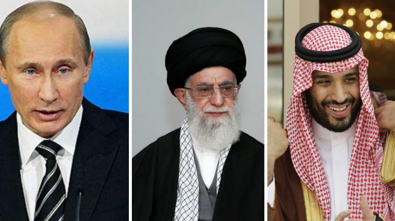 Interventions ahead of Wednesday's OPEC meeting came at key moments from Putin, Saudi Deputy Crown Prince Mohammed bin Salman and Iran's Supreme Leader Ayatollah Ali Khamenei and President Hassan Rouhani, OPEC and non-OPEC sources said. (Photo: AP) Interventions ahead of Wednesday's OPEC meeting came at key moments from Putin, Saudi Deputy Crown Prince Mohammed bin Salman and Iran's Supreme Leader Ayatollah Ali Khamenei and President Hassan Rouhani, OPEC and non-OPEC sources said. (Photo: AP)