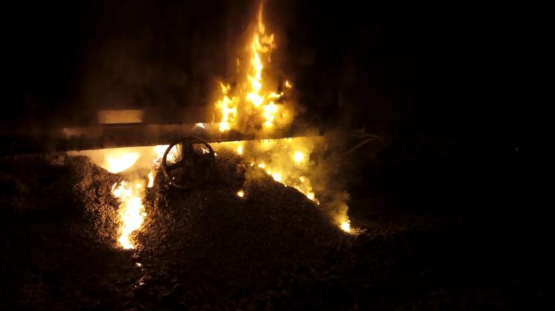 According to an official, the incident took place around 11 pm between Dahanu Road and Vangaon Railway Stations. (Photo: Twitter | ANI) According to an official, the incident took place around 11 pm between Dahanu Road and Vangaon Railway Stations. (Photo: Twitter | ANI)