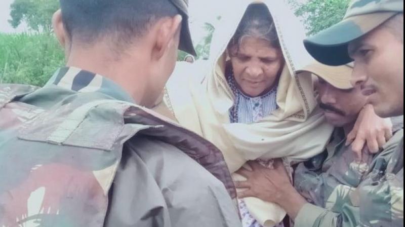 ‘More than 1300 people are reported to be stranded in these villages. Despite inclement weather and continuous rain in the region, all efforts are being made to evacuate the villagers along with NDRF and civil administration,’ stated the release. (Photo: ANI) ‘More than 1300 people are reported to be stranded in these villages. Despite inclement weather and continuous rain in the region, all efforts are being made to evacuate the villagers along with NDRF and civil administration,’ stated the release. (Photo: ANI)