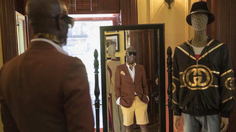 In this Thursday, July 19, 2018 photo, designer Dapper Dan is seen at his atelier in the Harlem neighborhood of New York. Harlem designer Dapper Dan spent years in the 1980s with a client list that included the who's who of hip-hop before legal issues over the clothes he was making got in the way. (Photo: AP) In this Thursday, July 19, 2018 photo, designer Dapper Dan is seen at his atelier in the Harlem neighborhood of New York. Harlem designer Dapper Dan spent years in the 1980s with a client list that included the who's who of hip-hop before legal issues over the clothes he was making got in the way. (Photo: AP)