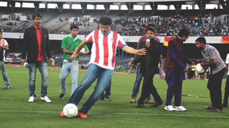 Sourav Ganguly is also the co-owner of ISL franchise Atletico de Kolkata. (Photo: Twitter) Sourav Ganguly is also the co-owner of ISL franchise Atletico de Kolkata. (Photo: Twitter)