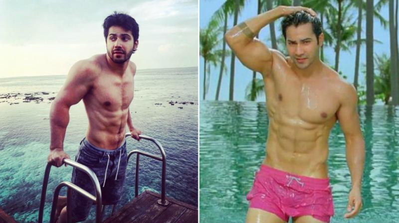Varun Dhawan goes topless in real and reel (Dishoom) life. Varun Dhawan goes topless in real and reel (Dishoom) life.