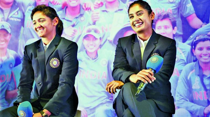 Harmanpreet Kaur and Mithali Raj. Harmanpreet Kaur and Mithali Raj.