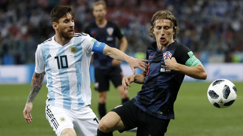 Messi was named in FIFA's Fifpro World XI instead but, like Ronaldo, the Argentinian caused a stir by not attending the ceremony in London. (Photo: AP) Messi was named in FIFA's Fifpro World XI instead but, like Ronaldo, the Argentinian caused a stir by not attending the ceremony in London. (Photo: AP)