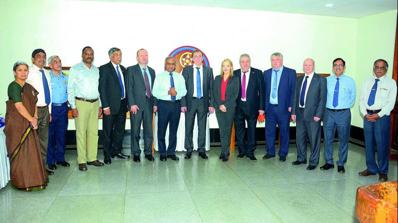 An eight-member delegation of Joint Stock Company United Shipbuilding Corporation, Moscow held meetings with the Hindustan Shipyard Limited officials here from January 10 for executing the project. An eight-member delegation of Joint Stock Company United Shipbuilding Corporation, Moscow held meetings with the Hindustan Shipyard Limited officials here from January 10 for executing the project.