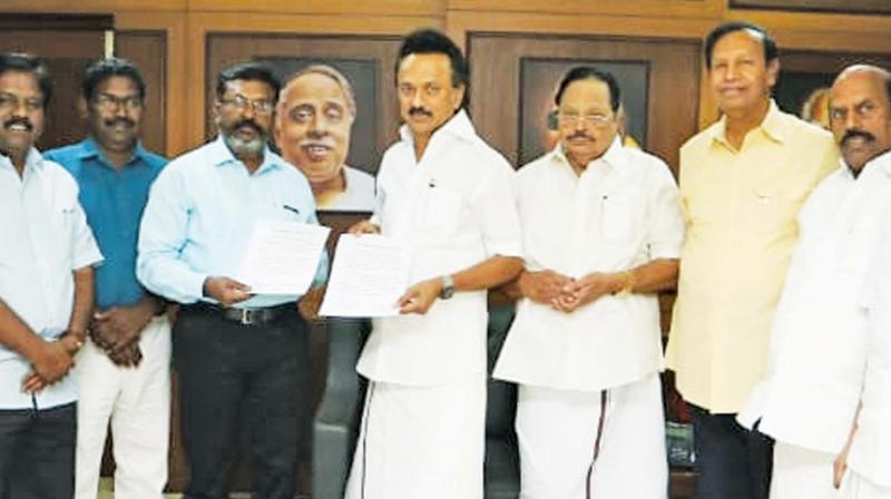 Image result for DMK finalized seat sharing alliance with VCK & CPI