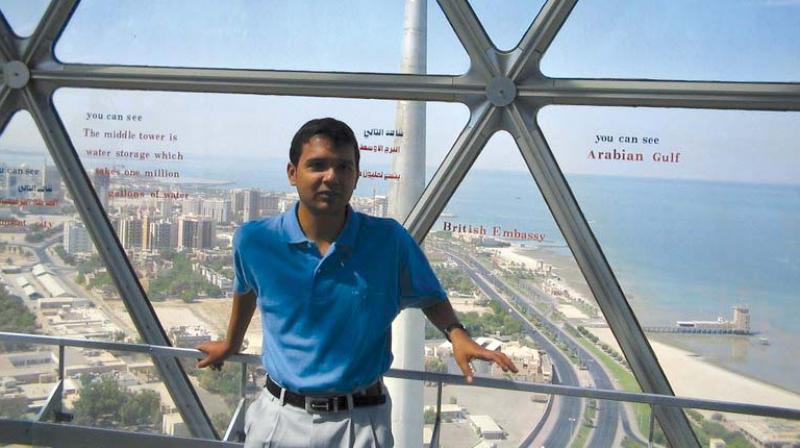 Sunil Mishra during his travels. Sunil Mishra during his travels.