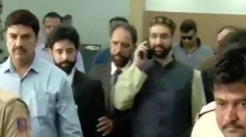The NIA had carried out searches in February at seven locations of separatists in Kashmir, including that of Mirwaiz Umar Farooq, in connection with the case. (Photo: ANI) The NIA had carried out searches in February at seven locations of separatists in Kashmir, including that of Mirwaiz Umar Farooq, in connection with the case. (Photo: ANI)