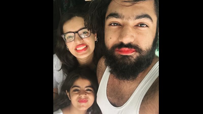 To make their cousin feel empowered and comfortable, Bijlani along with all her cousins wore bright red lipstick and shared pictures on social media to show solidarity. (Photo: Twitter / @BijlaniDiksha) To make their cousin feel empowered and comfortable, Bijlani along with all her cousins wore bright red lipstick and shared pictures on social media to show solidarity. (Photo: Twitter / @BijlaniDiksha)