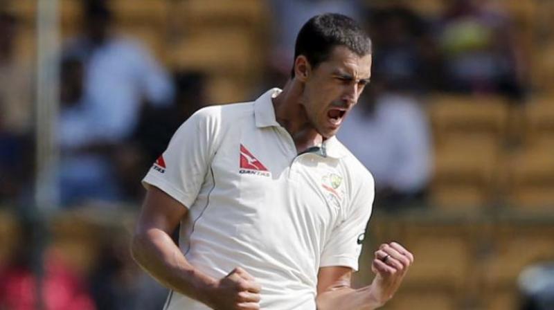 Mitchell Starc forced to miss the drawn fourth Ashes Test against England at the Melbourne Cricket Ground because of the injury.(Photo: AP) Mitchell Starc forced to miss the drawn fourth Ashes Test against England at the Melbourne Cricket Ground because of the injury.(Photo: AP)