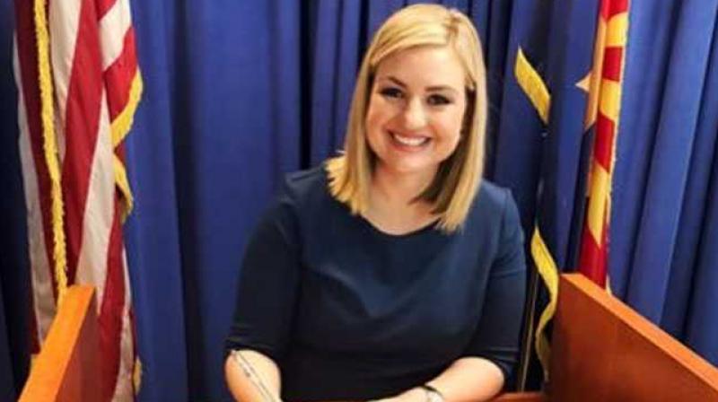 'There is no situation in which this behavior is ever close to acceptable,' Gallego said on Twitter. (Photo: Twitter) 'There is no situation in which this behavior is ever close to acceptable,' Gallego said on Twitter. (Photo: Twitter)