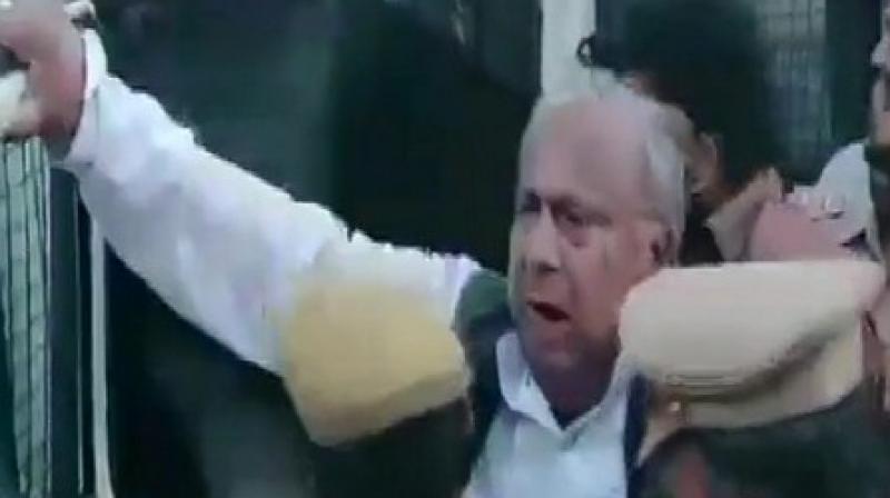 Police said it had seized the statue and also the lorry in which the statue was brought in. (Photo: ANI) Police said it had seized the statue and also the lorry in which the statue was brought in. (Photo: ANI)