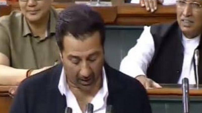 Congratulatory messages from friends and family had poured in for Deol after he scored a thumping win in the national elections on May 23. (Photo: Lok Sabha TV) Congratulatory messages from friends and family had poured in for Deol after he scored a thumping win in the national elections on May 23. (Photo: Lok Sabha TV)