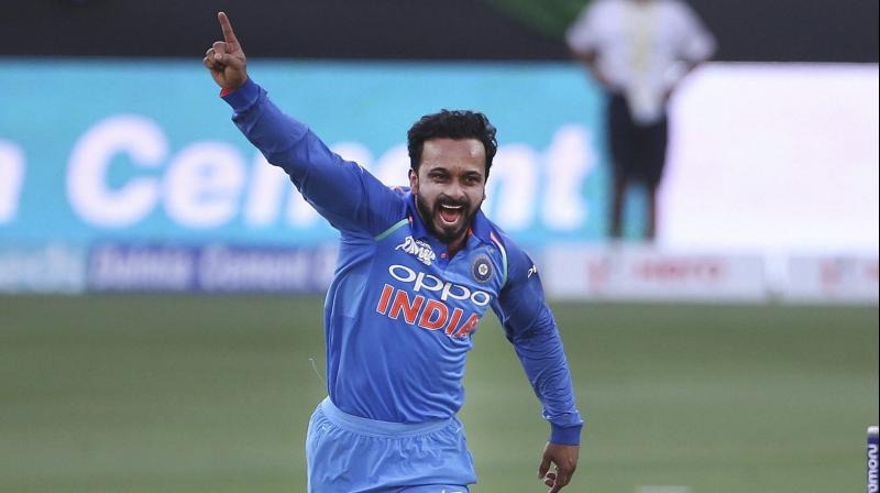 Jadhav has the experience of playing 59 ODIs, in which he has amassed 1174 runs at an average of 43.50. (Photo: AP) Jadhav has the experience of playing 59 ODIs, in which he has amassed 1174 runs at an average of 43.50. (Photo: AP)