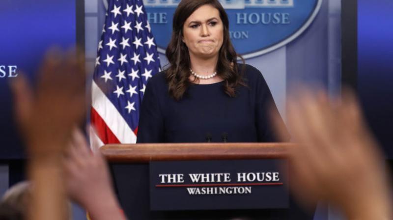 White House spokeswoman Sarah Sanders said she left the restaurant politely. (Photo: File/AP) White House spokeswoman Sarah Sanders said she left the restaurant politely. (Photo: File/AP)