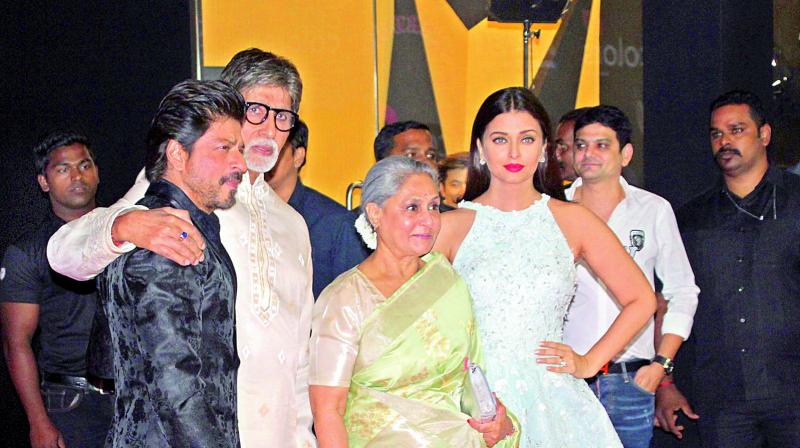 The star-studded night also saw the likes of Karan Johar, the Bachchan family, Varun Dhawan, Sunny Leone, Sonam Kapoor, Javed Akhtar and Shabana Azmi turning up in their sartorial best. The star-studded night also saw the likes of Karan Johar, the Bachchan family, Varun Dhawan, Sunny Leone, Sonam Kapoor, Javed Akhtar and Shabana Azmi turning up in their sartorial best.