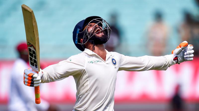 Jadeja was in the 90s with number eleven Mohammed Shami but that did not put extra pressure on him. (Photo: PTI) Jadeja was in the 90s with number eleven Mohammed Shami but that did not put extra pressure on him. (Photo: PTI)