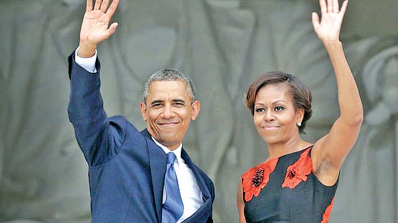 The former first couple have launched Higher Ground Productions to produce a variety of content for the video streamer. (Photo: File) The former first couple have launched Higher Ground Productions to produce a variety of content for the video streamer. (Photo: File)