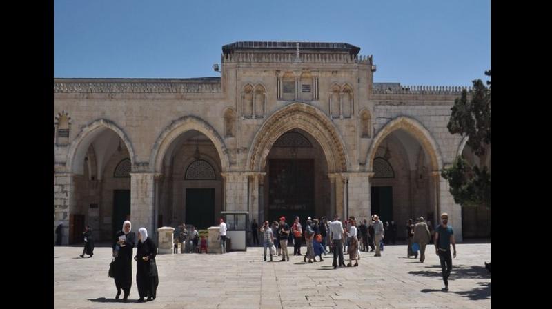 Jordan supervises the Al-Aqsa Mosque, located in the Old City of Jerusalem, and is considered to be the third holiest site in Islam. The mosque was built on top of the Temple Mount, known as Haram esh-Sharif in Islam. (Photo: ANI) Jordan supervises the Al-Aqsa Mosque, located in the Old City of Jerusalem, and is considered to be the third holiest site in Islam. The mosque was built on top of the Temple Mount, known as Haram esh-Sharif in Islam. (Photo: ANI)