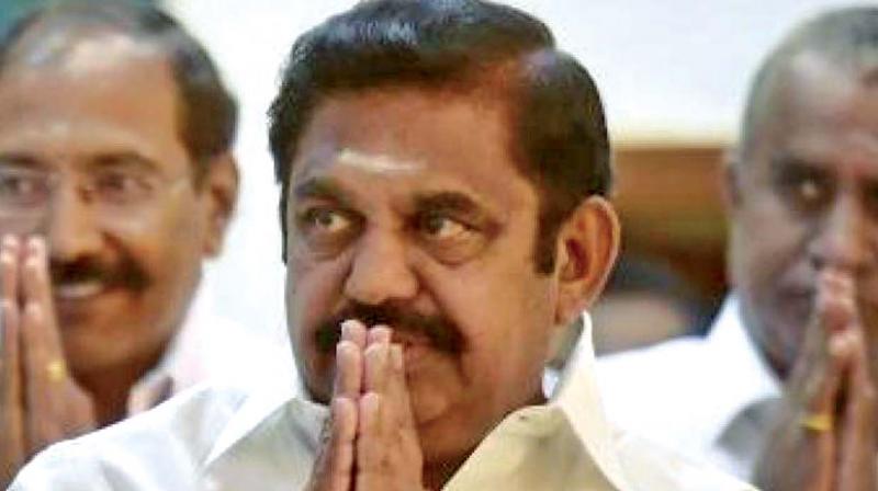 Chief Minister Edappadi K Palaniswami Chief Minister Edappadi K Palaniswami