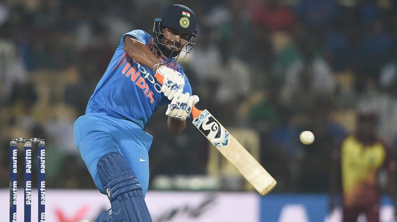 It was a fluent Pant who stole the limelight with a fluent 73 off 76 balls that included six boundaries and three hits over the fence. (Photo: PTI) It was a fluent Pant who stole the limelight with a fluent 73 off 76 balls that included six boundaries and three hits over the fence. (Photo: PTI)