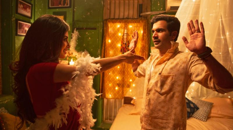 Rajkummar Rao and Mouni Roy in the still of song, Sanedo. Rajkummar Rao and Mouni Roy in the still of song, Sanedo.