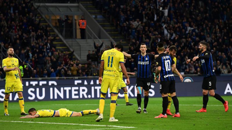 Inter move back one point ahead of Atalanta as both teams edge closer to joining champions Juventus and second-placed Napoli in elite European football with two games left this season. AC Milan and Roma are three points adrift of fourth place, with further back Torino in seventh, five points outside the Champions League berths. (Photo: AFP) Inter move back one point ahead of Atalanta as both teams edge closer to joining champions Juventus and second-placed Napoli in elite European football with two games left this season. AC Milan and Roma are three points adrift of fourth place, with further back Torino in seventh, five points outside the Champions League berths. (Photo: AFP)