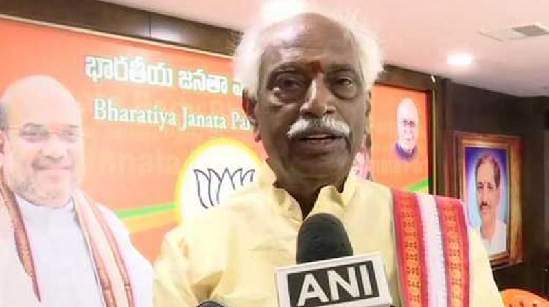 'Recent investigations of NIA reveal that Hyderabad is a safe haven for Islamic terrorist activities. A large number of people are being recruited in Hyderabad,' said Dattatreya. (Photo: ANI) 'Recent investigations of NIA reveal that Hyderabad is a safe haven for Islamic terrorist activities. A large number of people are being recruited in Hyderabad,' said Dattatreya. (Photo: ANI)