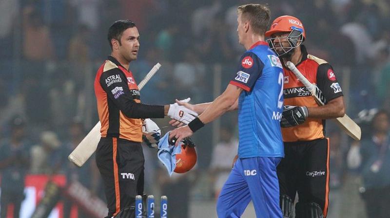 The 34-year-old off-spinner has played an important role in Sunrisers Hyderabad last two wins -- taking four wickets against Royal Challengers Bangalore last week and two scalps against Delhi Capitals here last night. (Photo: BCCI) The 34-year-old off-spinner has played an important role in Sunrisers Hyderabad last two wins -- taking four wickets against Royal Challengers Bangalore last week and two scalps against Delhi Capitals here last night. (Photo: BCCI)