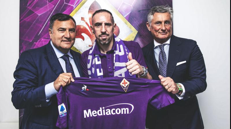 Ribery said that his former Bayern team mate Luca Toni, an ex-Italy international who had two stints had Fiorentina, had helped convince him to make the move. (Photo: Twitter/ACF Fiorentina) Ribery said that his former Bayern team mate Luca Toni, an ex-Italy international who had two stints had Fiorentina, had helped convince him to make the move. (Photo: Twitter/ACF Fiorentina)