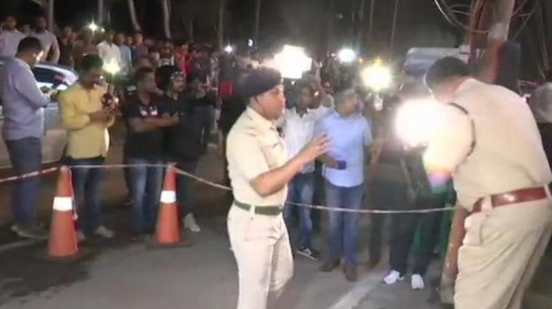The location is next to the Shraddhanjali Kanan park, where a large number of people usually gather in the evening. (Photo: ANI twitter) The location is next to the Shraddhanjali Kanan park, where a large number of people usually gather in the evening. (Photo: ANI twitter)
