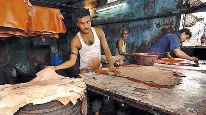 According to the Council for Leather Exports, the total number of people employed in the leather industry is around three million. According to the Council for Leather Exports, the total number of people employed in the leather industry is around three million.