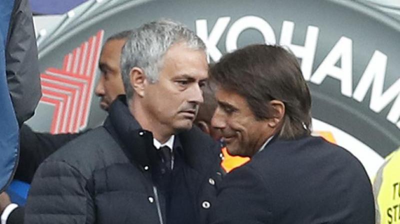 Mourinho upped the ante by labelling Conte’s touchline manner as clown-like and alluding to a match-fixing allegation Conte was eventually cleared of in Italy. (Photo: AP) Mourinho upped the ante by labelling Conte’s touchline manner as clown-like and alluding to a match-fixing allegation Conte was eventually cleared of in Italy. (Photo: AP)