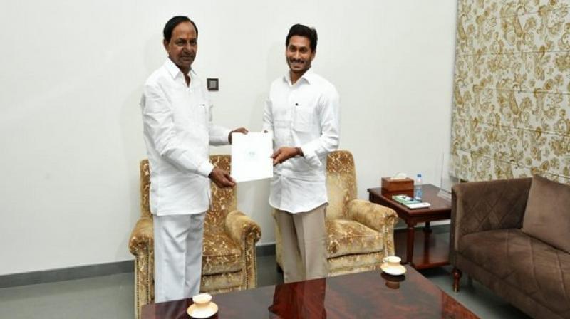 Water dispute between Telangana and Andhra Pradesh was also discussed in the meeting. (Photo: ANI) Water dispute between Telangana and Andhra Pradesh was also discussed in the meeting. (Photo: ANI)