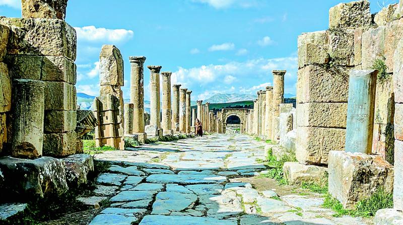 The Roman ruins of Tiddis. The Roman ruins of Tiddis.