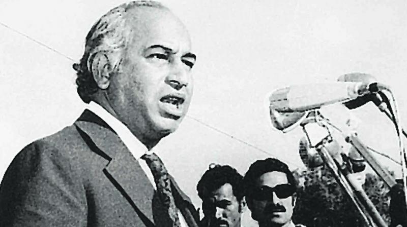 Zulfikar Ali Bhutto addressing a gathering in Karachi. (Photo: Dawn) Zulfikar Ali Bhutto addressing a gathering in Karachi. (Photo: Dawn)