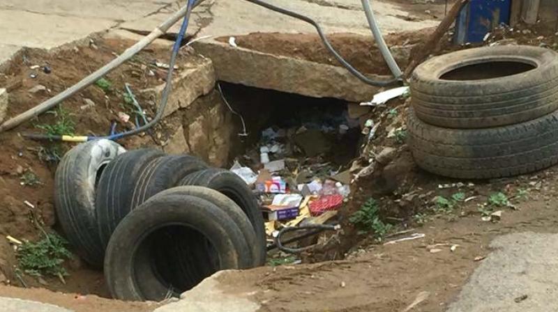 The residents of Doddabommasandra and Vidyaranyapura have a long list of woes. Roads have been dug up to lay cables and footpaths are uneven with slabs either broken or not properly fixed. Anyone using them risks falling into the drain. Despite bringing it to the notice of BBMP major roads division, potholes at several places were never filled up nor steps taken towards building a footpath. The residents of Doddabommasandra and Vidyaranyapura have a long list of woes. Roads have been dug up to lay cables and footpaths are uneven with slabs either broken or not properly fixed. Anyone using them risks falling into the drain. Despite bringing it to the notice of BBMP major roads division, potholes at several places were never filled up nor steps taken towards building a footpath.